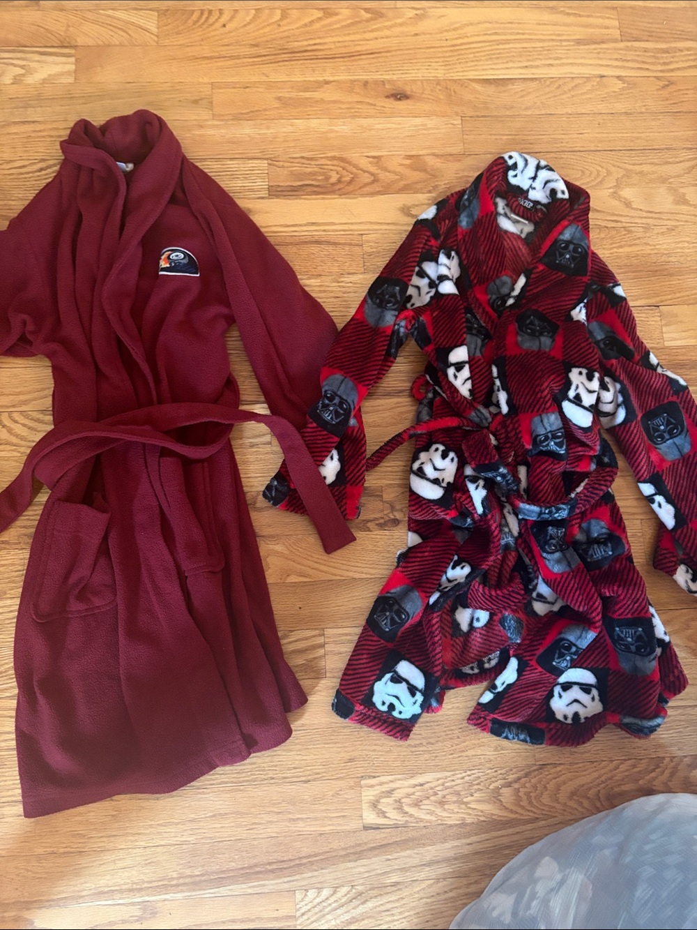 Star Wars Red & Black and hot rod red Fleece Robes Set bundle